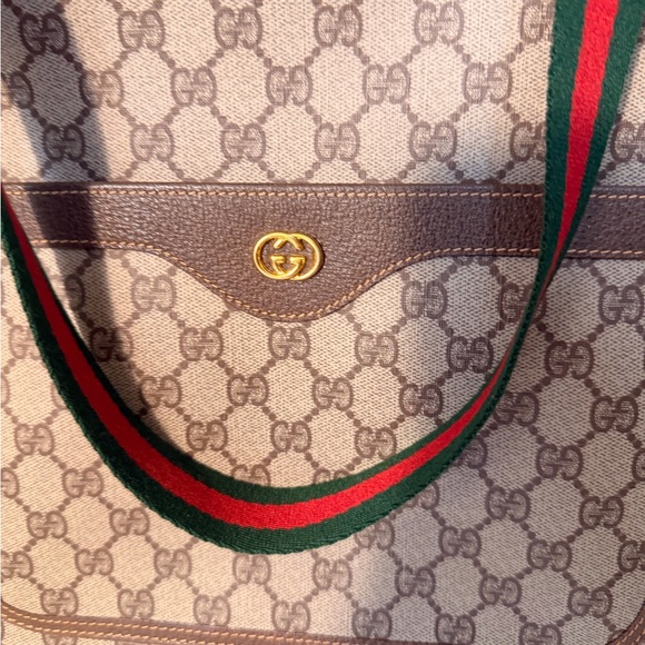 Gucci Beige and Brown Signature Tote - Picture 2 of 16
